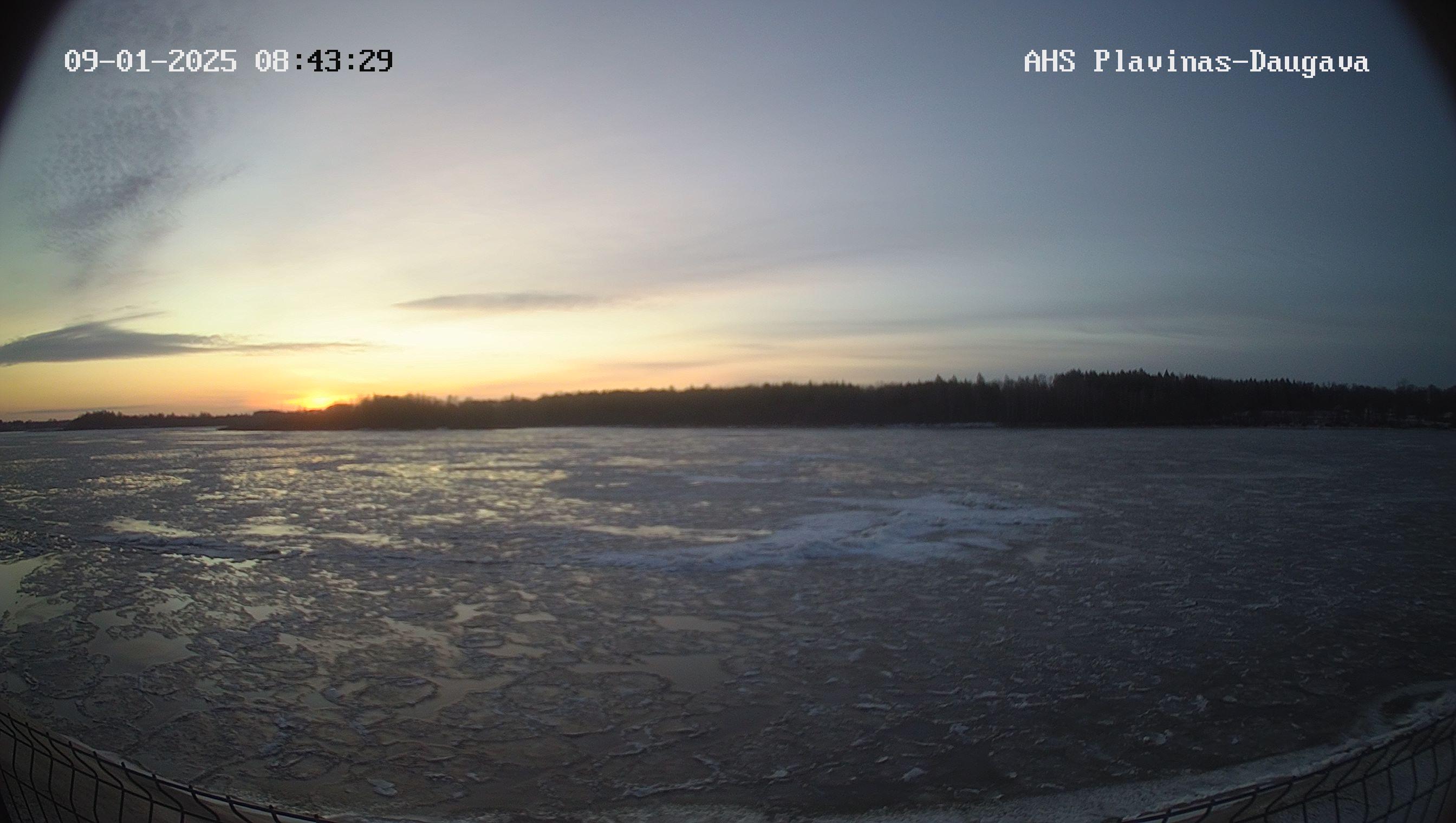 Pļaviņu ūdenskrātuvē pie Pļaviņām, 09.01.2025.