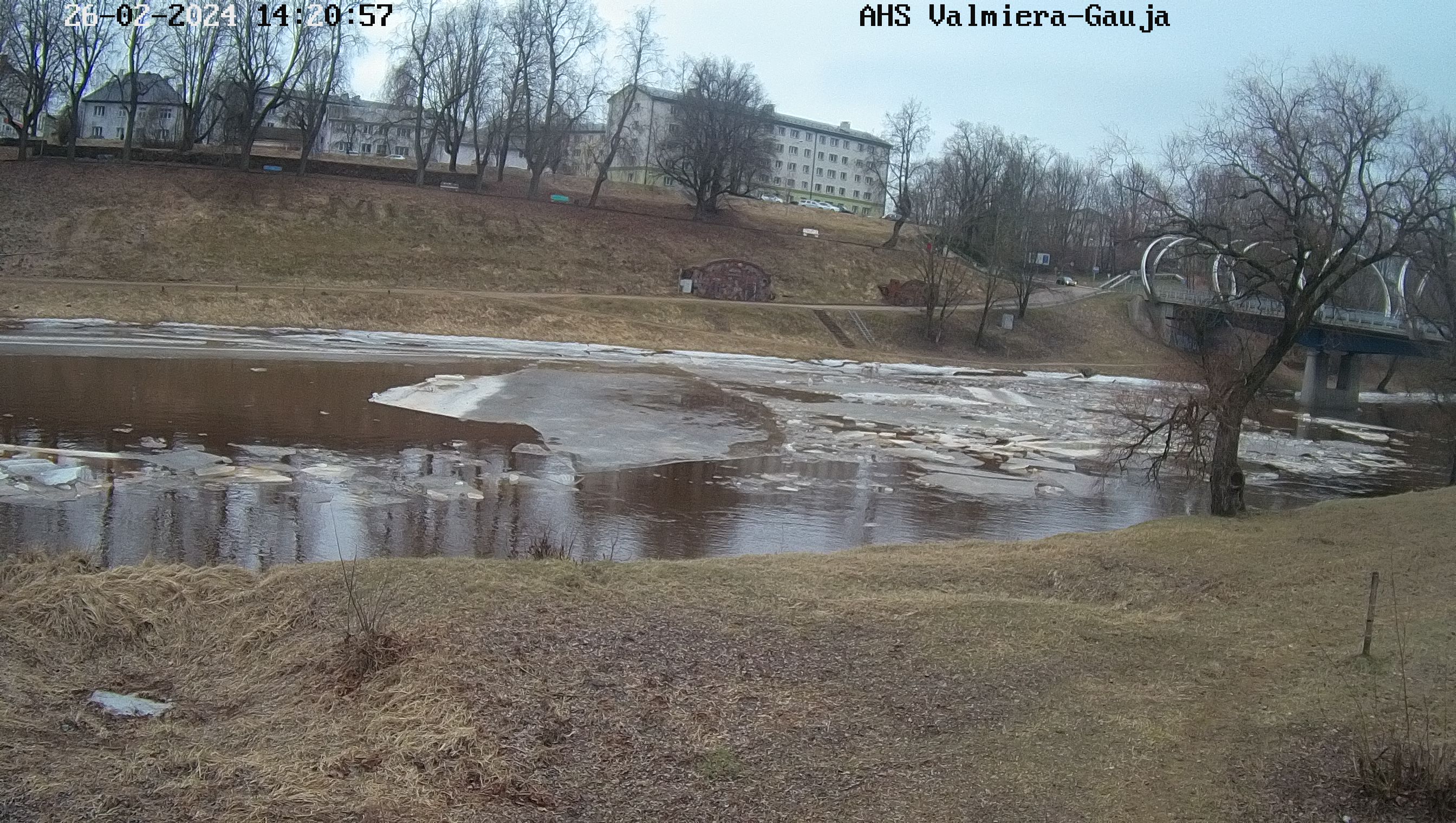 Gauja pie Valmieras, 26.02.2024.