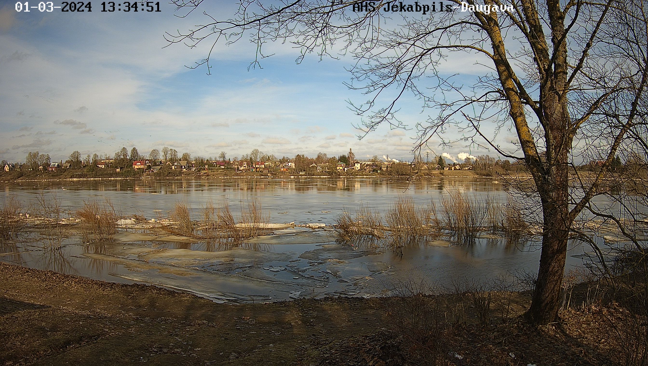 Daugava pie Jēkabpils, 01.03.2024.
