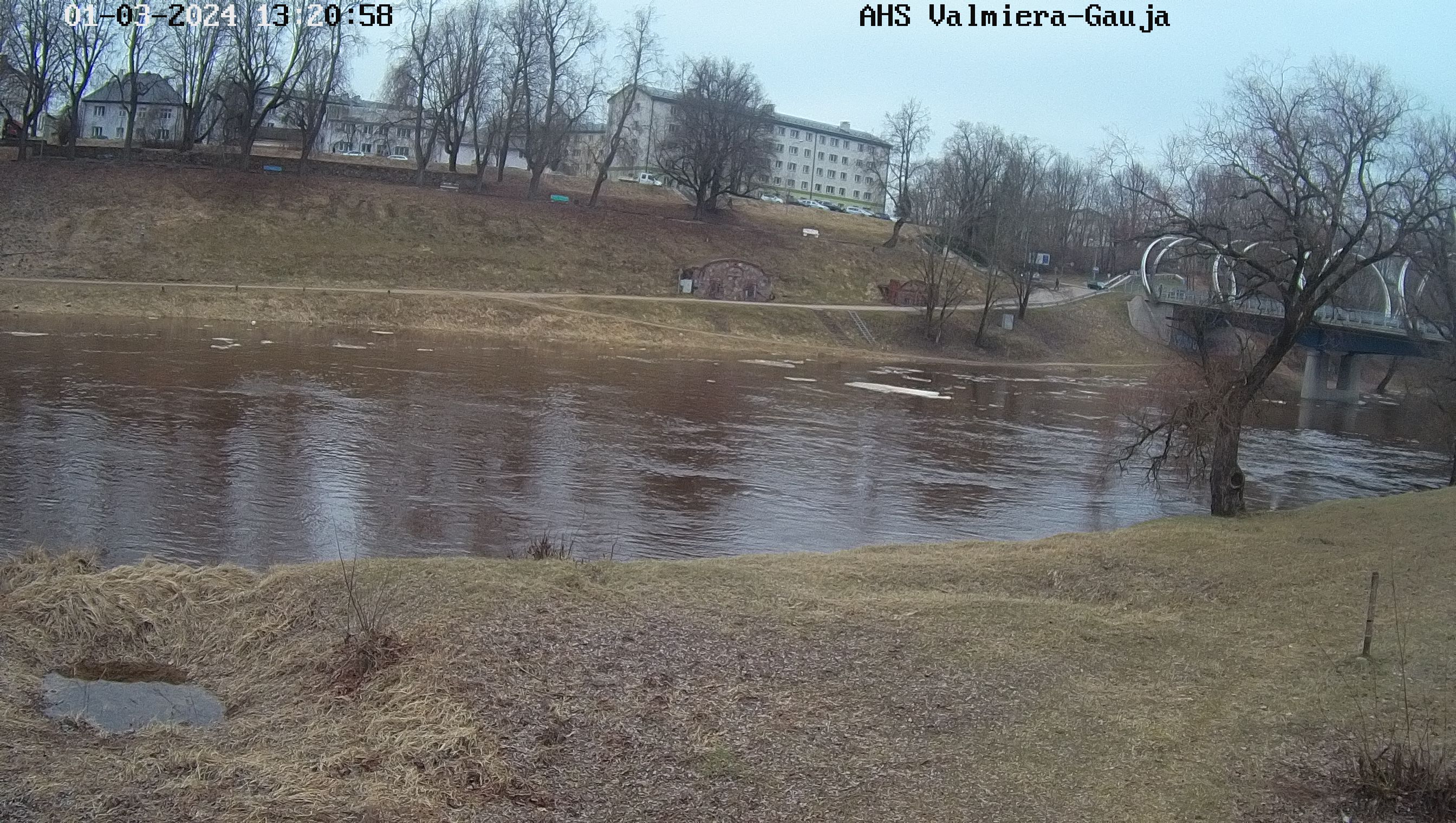 Gauja pie Valmieras, 01.03.2024.