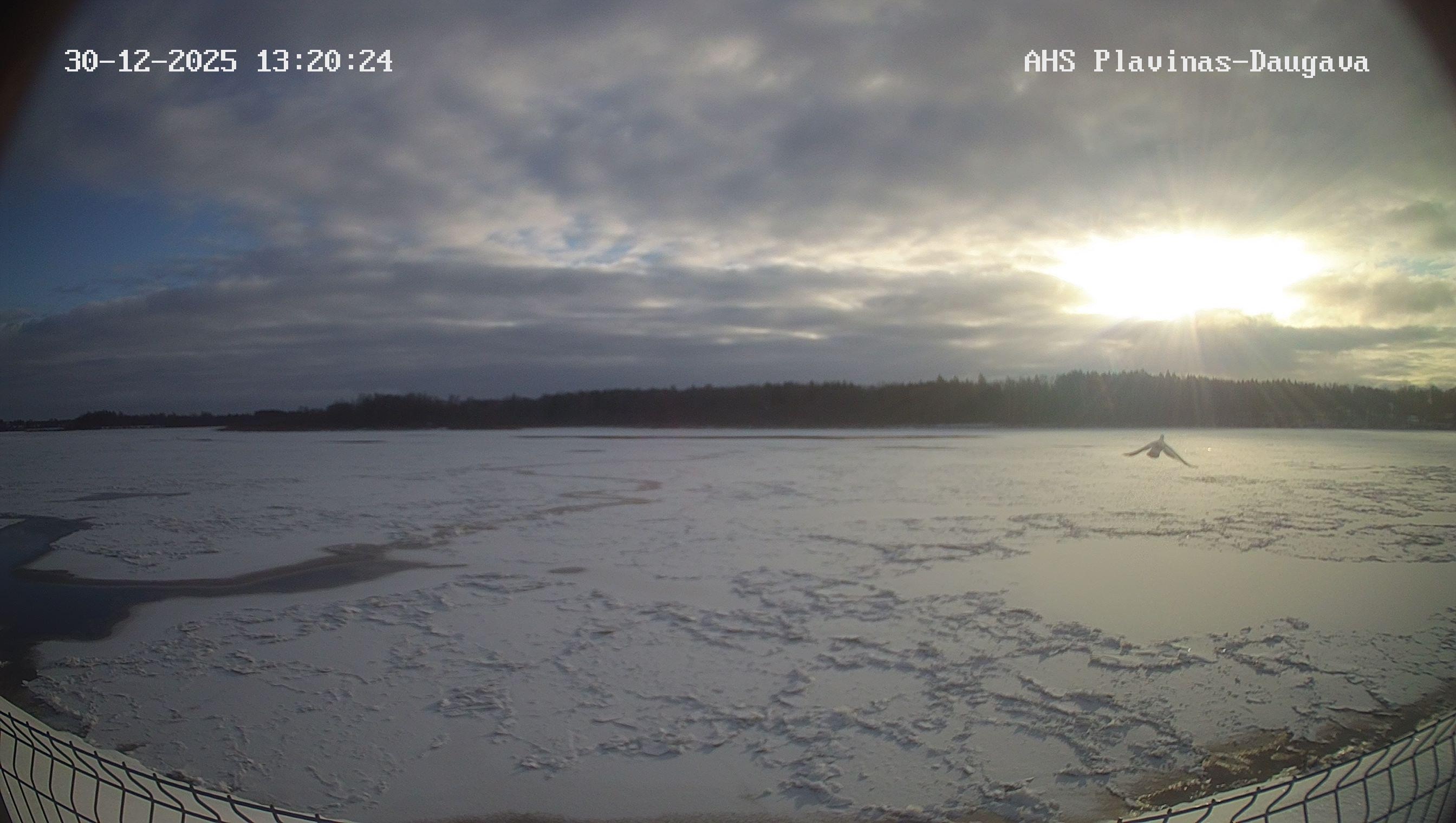Pļaviņu ūdenskrātuve pie Pļaviņām, 30.12.2025.