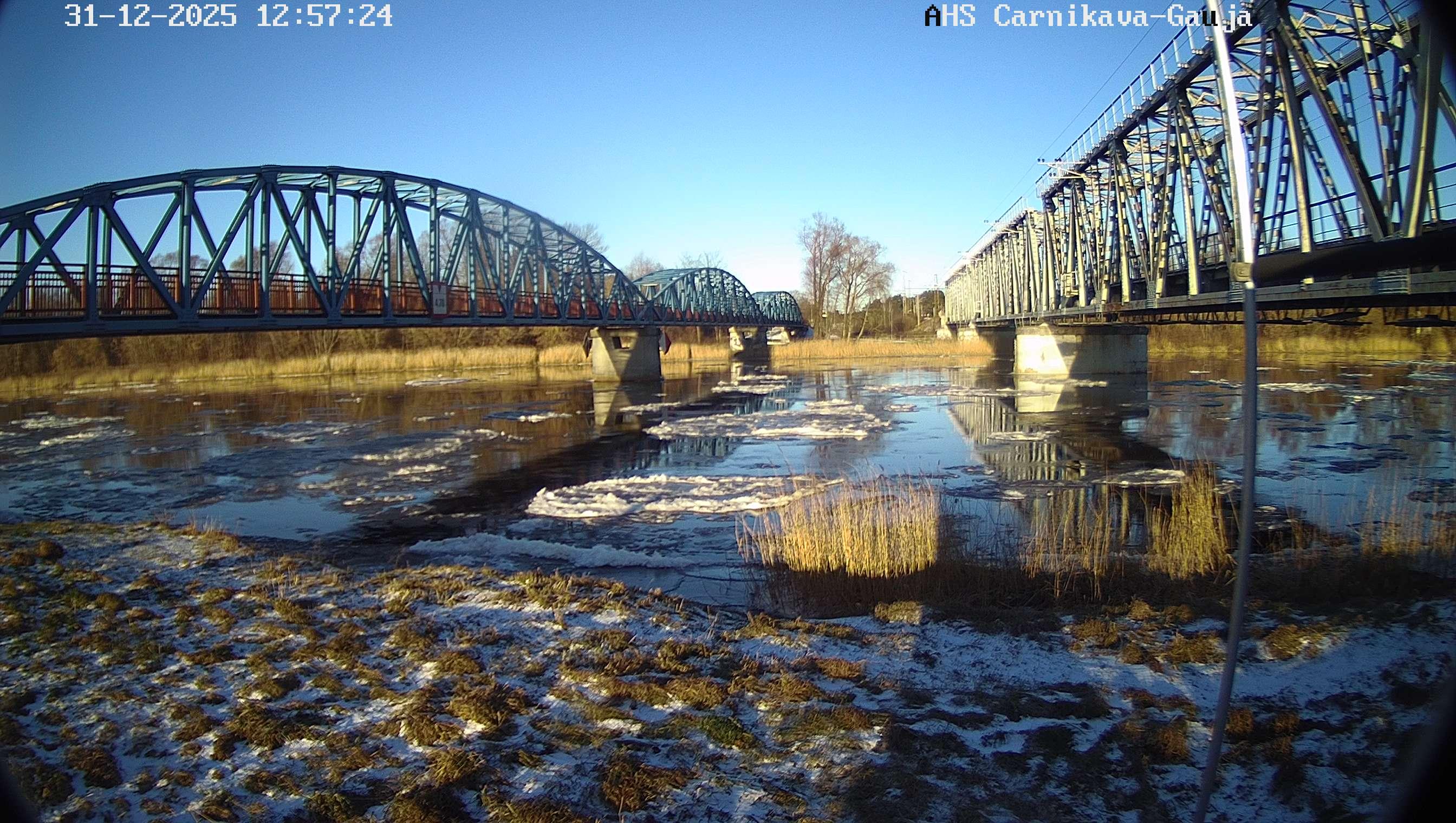 Gauja pie Carnikavas, 31.12.2025.