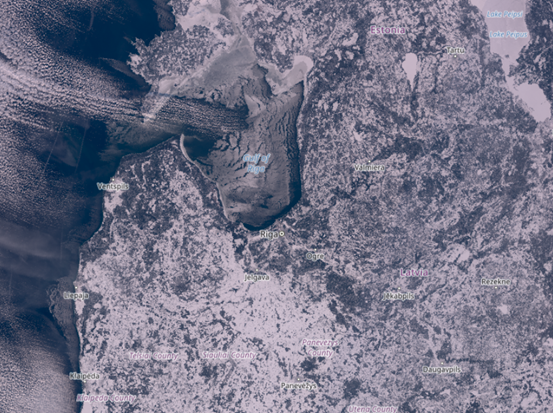 Satelītattēls, 01.02.2026. Avots: copernicus.eu.