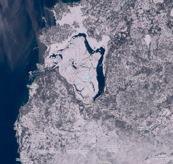 Satelītattēls, 25.02.2026. Avots: copernicus.eu.