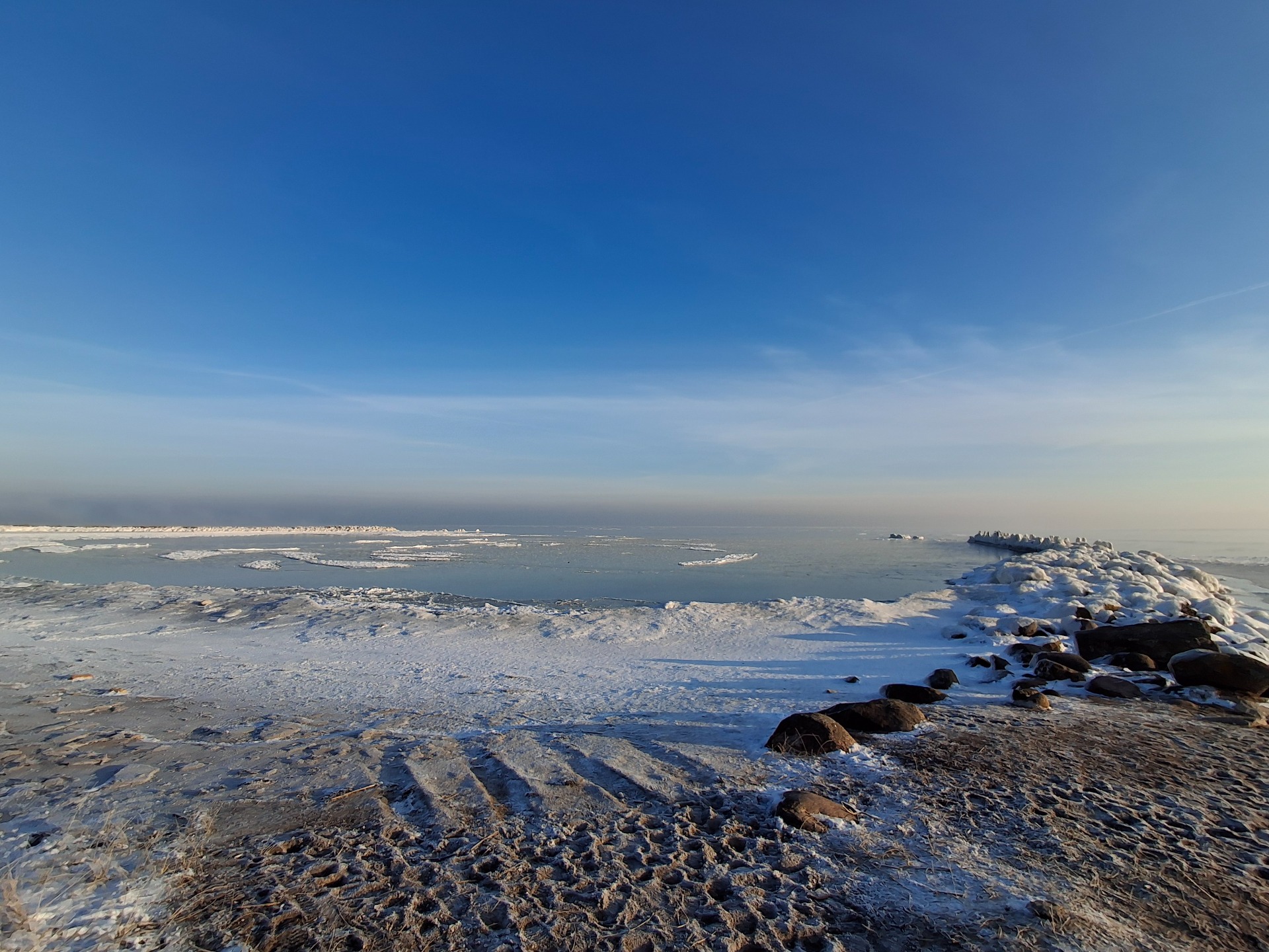 Rīgas līcis pie Engures, 20.01.2026. Foto: M. Tīrums.