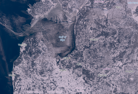 Satelītattēls, 31.01.2026. Avots: copernicus.eu.