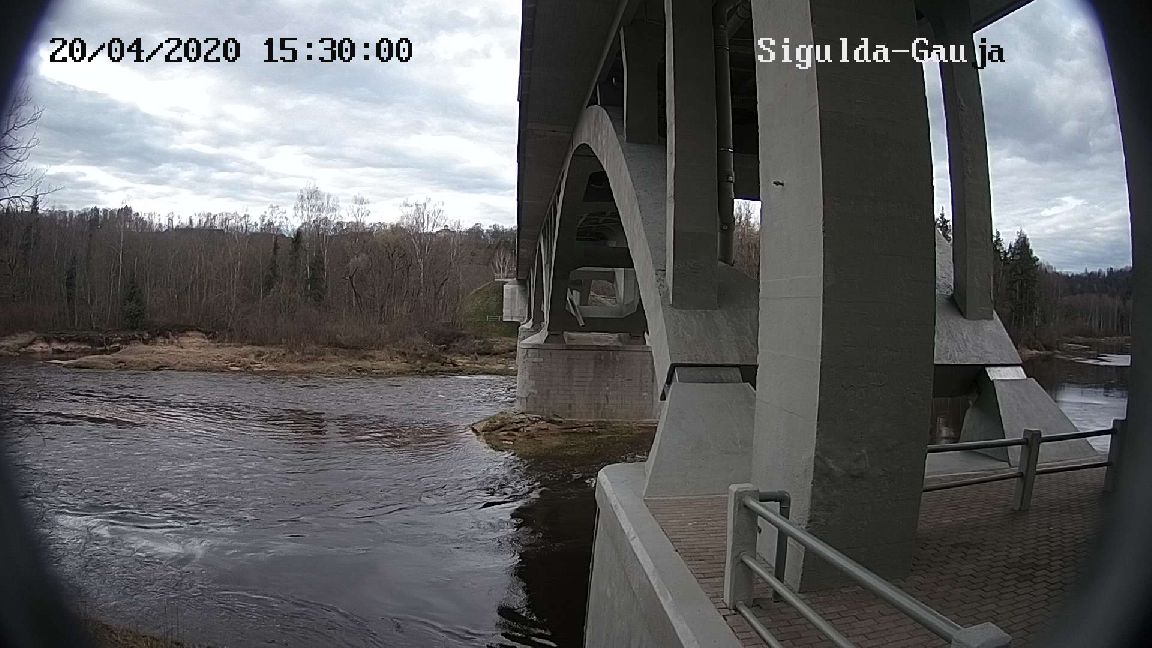 Gauja pie Siguldas, 20.04.2020.