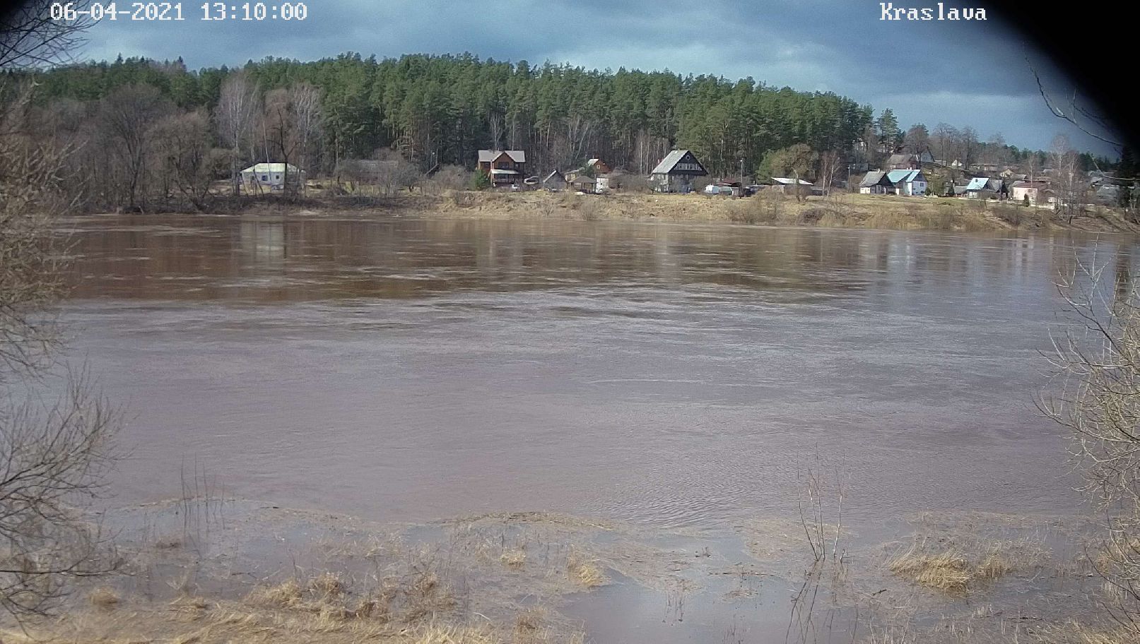 Daugava pie Krāslavas, 06.04.2021.