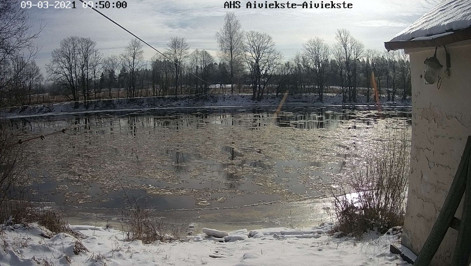 Aiviekste pie Aiviekstes HES, 09.03.2021.