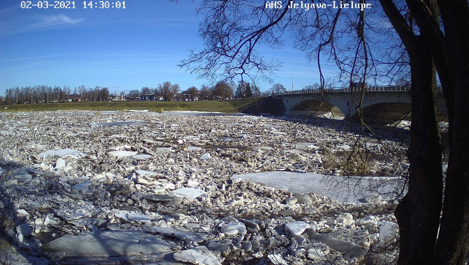 Lielupe pie Jelgavas, 02.03.2021.